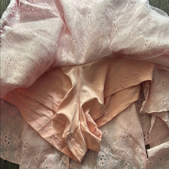 Pink Lace Ruffle Dress - Picture 3 of 7